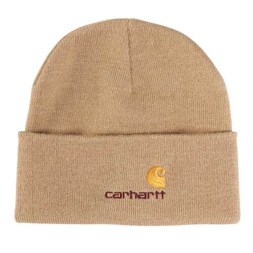海外代购carhartt男士运动帽保暖防风卷边刺绣户外日常秋冬冷帽