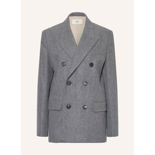 代购AMI PARIS女士西装保暖挺括羊毛双排通勤职场外套爆款简约