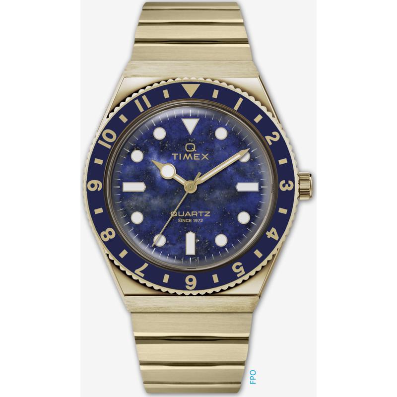 Timex天美时女士腕表计时夜光日期测速金属钢带防水蓝色商务