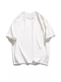 White Solid Color Short Sleeves
