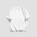 White Solid Color Short Sleeves