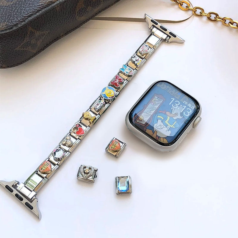 定制模块手链手表连接器金属苹果小米华为手表表带新款一对