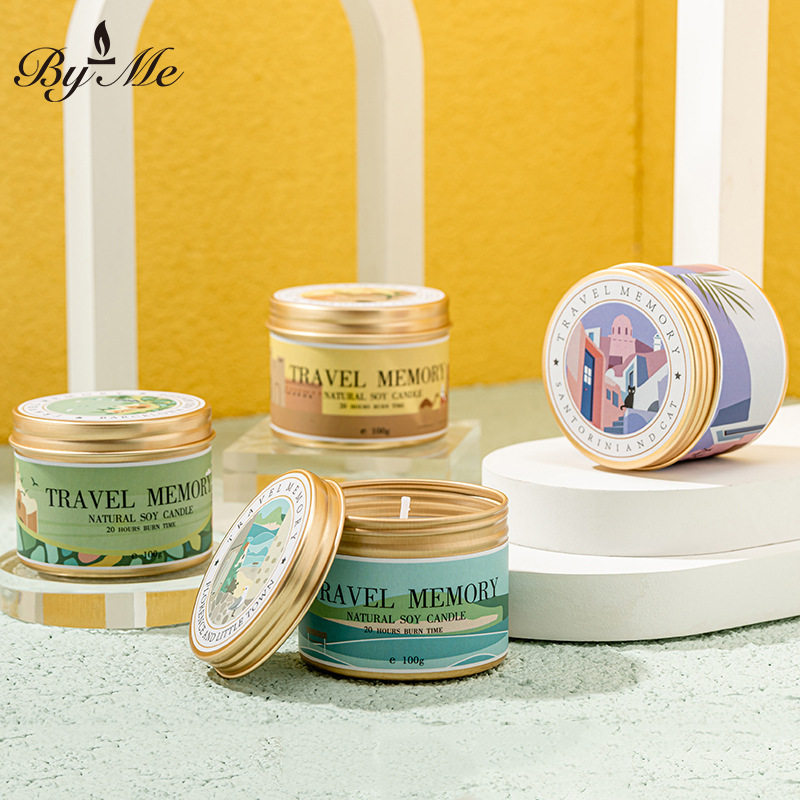 BYME陶陶色系列铝罐香薰蜡烛155g*4礼盒套装结婚生日礼物伴手礼,家居饰品,香薰蜡烛,淘宝优惠券,粉丝福利购,淘宝优惠卷