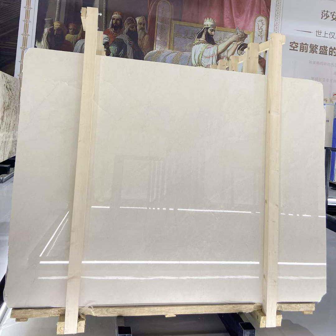 老矿莎安娜大理石 楼梯踏步天然米黄色石材大板墙砖欧式别墅装修
