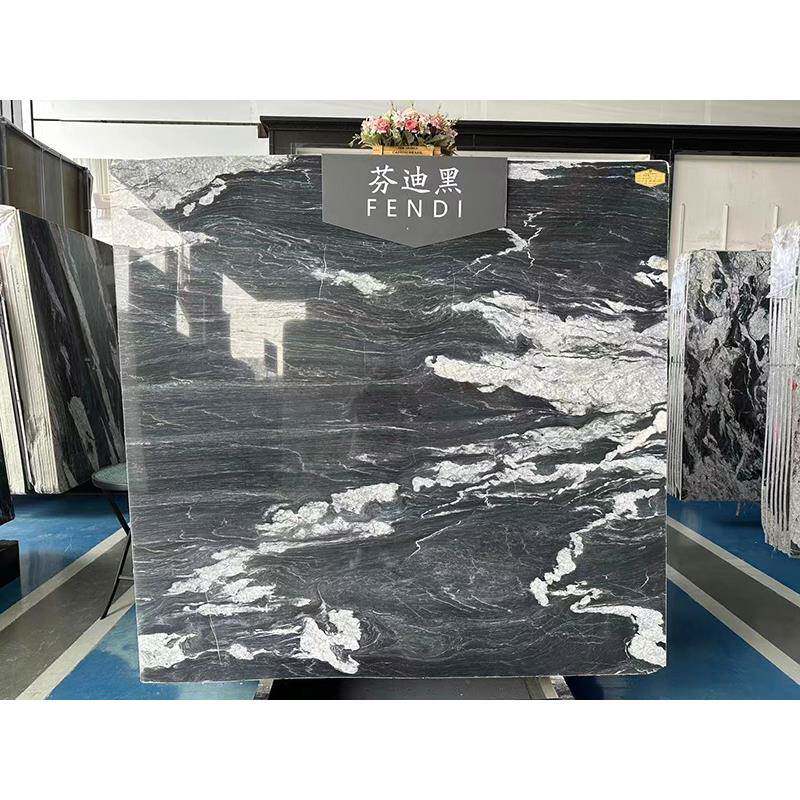 江浙沪天然大理石板材分迪黑黑台面过门槛洗手盘背景墙外墙石材