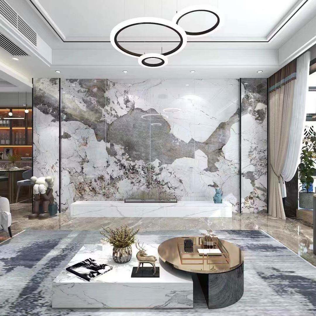 南通上海潘多拉岩板多规格背景墙酒店别墅客厅现代简约风格墙面板