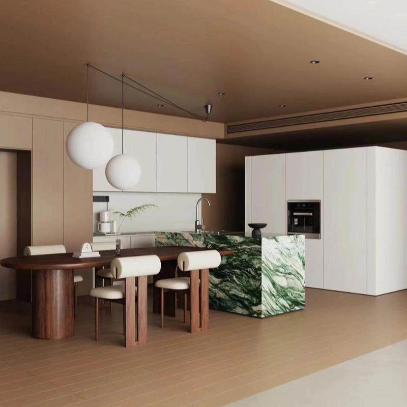 挪威绿天然大理石板材定制加工工厂客厅精装室内地板砖别墅背景