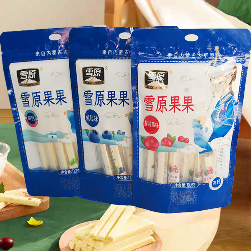 雪原果果奶条110g3袋果粒内蒙古