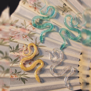 耀如春华 青蛇金蛇白蛇 原创国风头饰公主宫廷古风汉服配饰