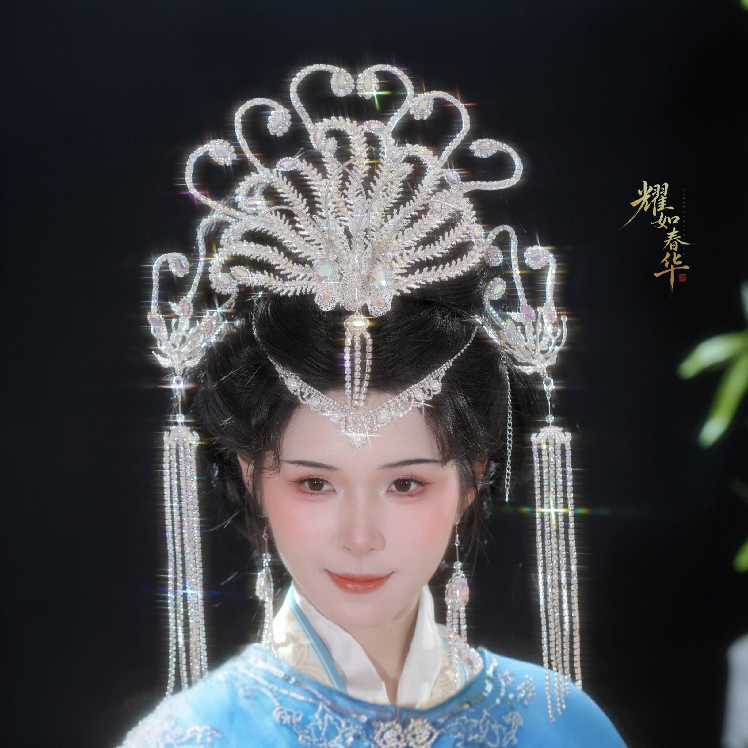 耀如春华 瑾瑶 原创设计超仙仙女气质古风日常蝴蝶发饰汉服配饰