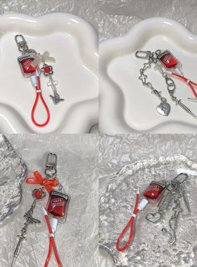 亚文化血包针筒咕本链挂链手工包包挂件装饰甜酷y2k千禧