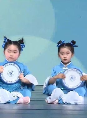 第八届小荷风采粒粒盘中餐少儿演出服表演服儿童幼儿肚兜舞蹈服