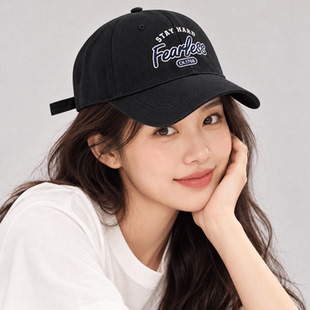 韩版鸭舌帽女2024年春夏新款情侣棒球帽显脸小防晒帽遮阳帽男