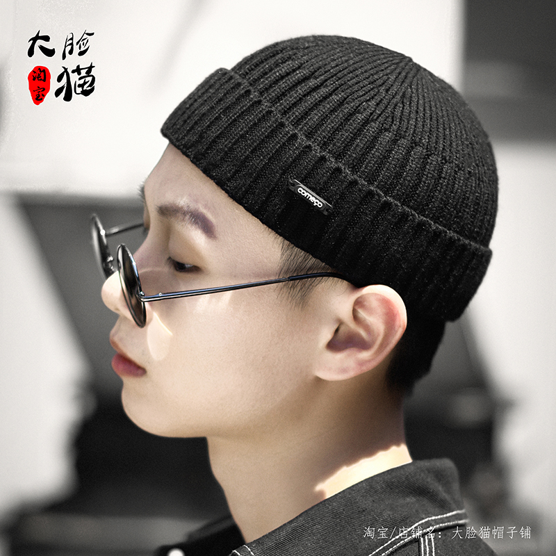 嘻哈秋冬季圆顶雅痞流氓保暖帽子