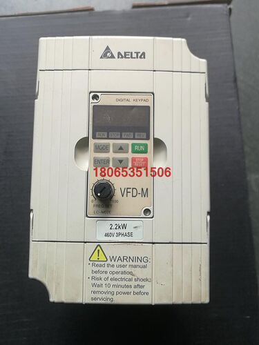 台达变频器VFD022M43B.   2.2千瓦,380伏功