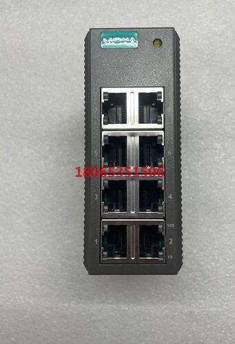 摩莎工业级以太网交换机EDS-208实物图拍摄功