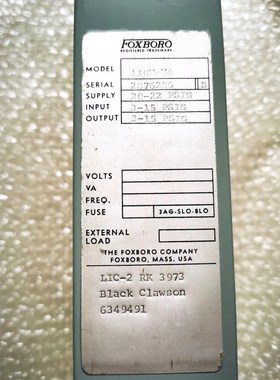 Foxboro 130M-N4 P0903ZE 议价