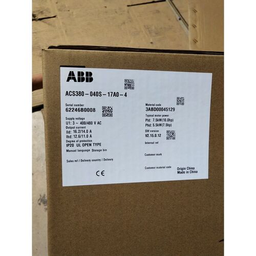 原装ABB变频器ACS380-040S-17A0-4三 议价