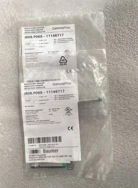 堡盟Baumer传感器 IR06.P06S-11148717 议价