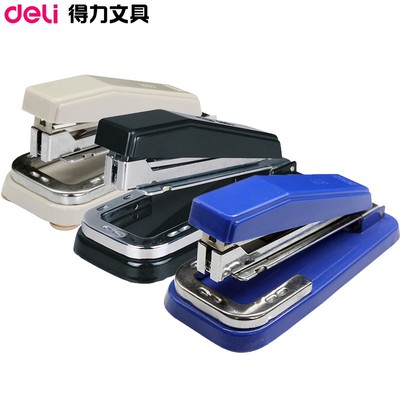 得力0414订书钉旋转型订书机多功能订书机12号统一订办公订书机