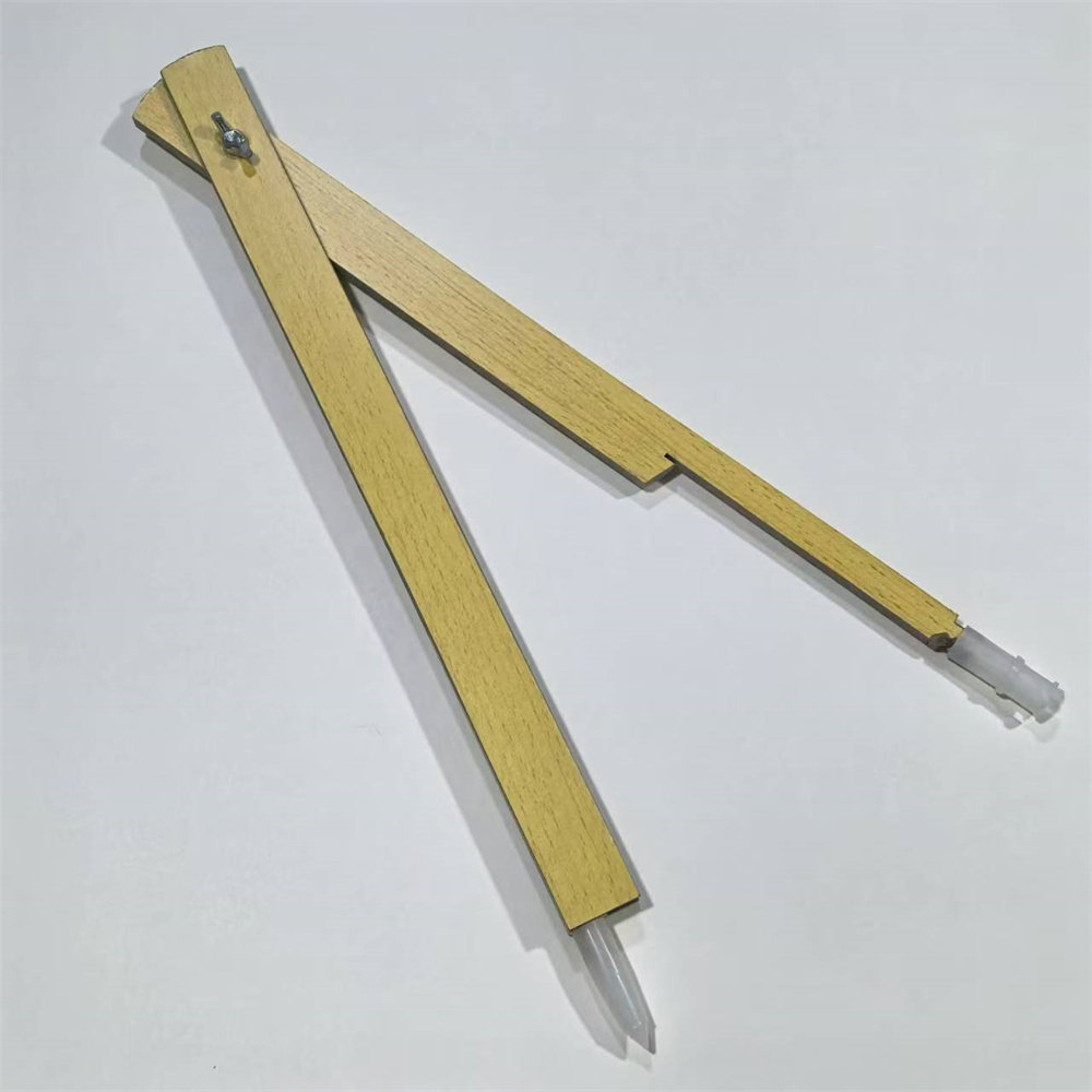 教学用木质三角板 量角器圆规 50cm大号三角尺套装教师教具包邮