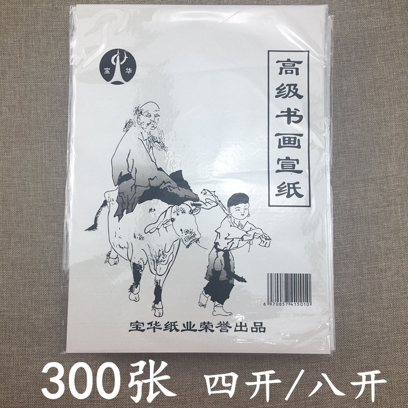 300张书画宣纸儿童学生初学者培训教学毛笔绘画国画练习生宣