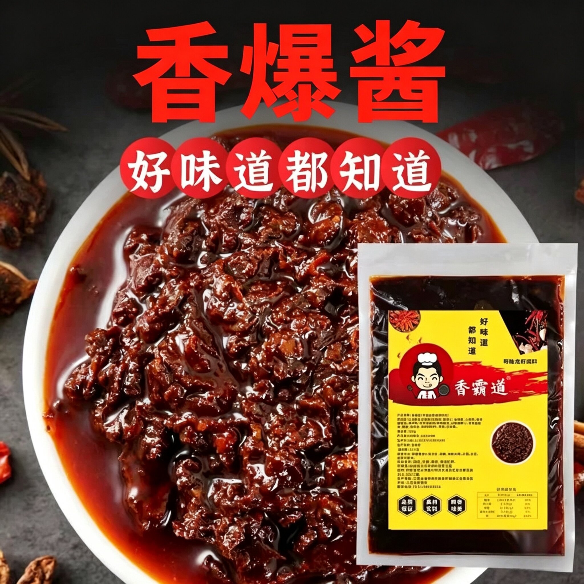 500克盱眙香霸道小龙虾酱料香小龙虾调料