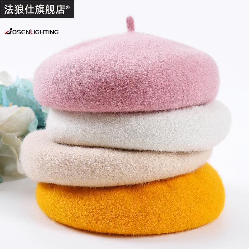 秋冬季新款贝雷帽韩版蘑菇女士帽子透气南瓜帽仿羊毛呢画家帽,居家日用,披肩防护帽,淘宝优惠券,粉丝福利购,淘宝优惠卷