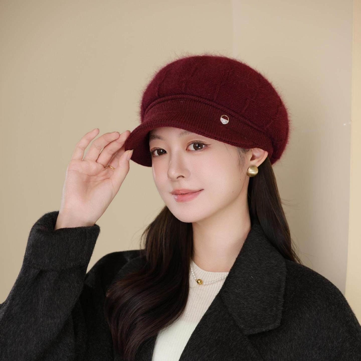 冬季老太太妈妈防风保暖寒兔毛针织帽中老年人奶奶毛线帽子女户外,服饰配件/皮带/帽子/围巾,毛线,淘宝优惠券,粉丝福利购,淘宝优惠卷