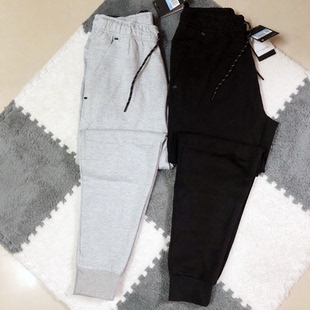 跑步训练裤 运动休闲束脚长裤 496 针织纯色压胶口袋透气新品 CU4男士