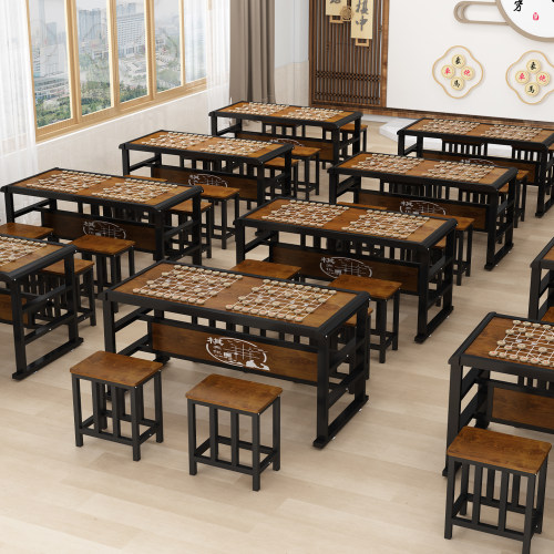 围棋桌中国象棋桌凳组合家用中小学生棋盘培训课桌凳两用专用桌子