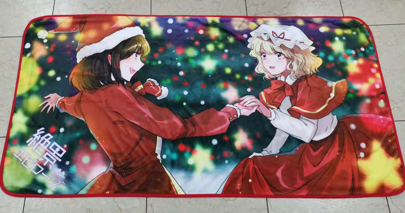 【Yonder Voice】东方project 絶景エピローグ 梅莉圣诞毛毯 大号