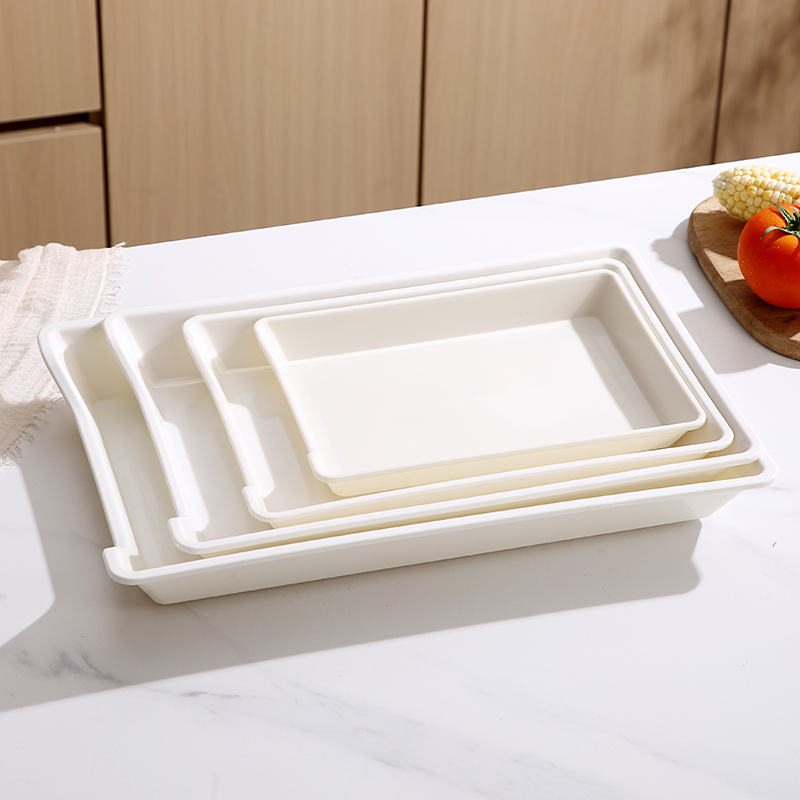 塑料盘子长方形串串香火锅店商用冷藏展示柜专用塑料菜盘烧烤托盘