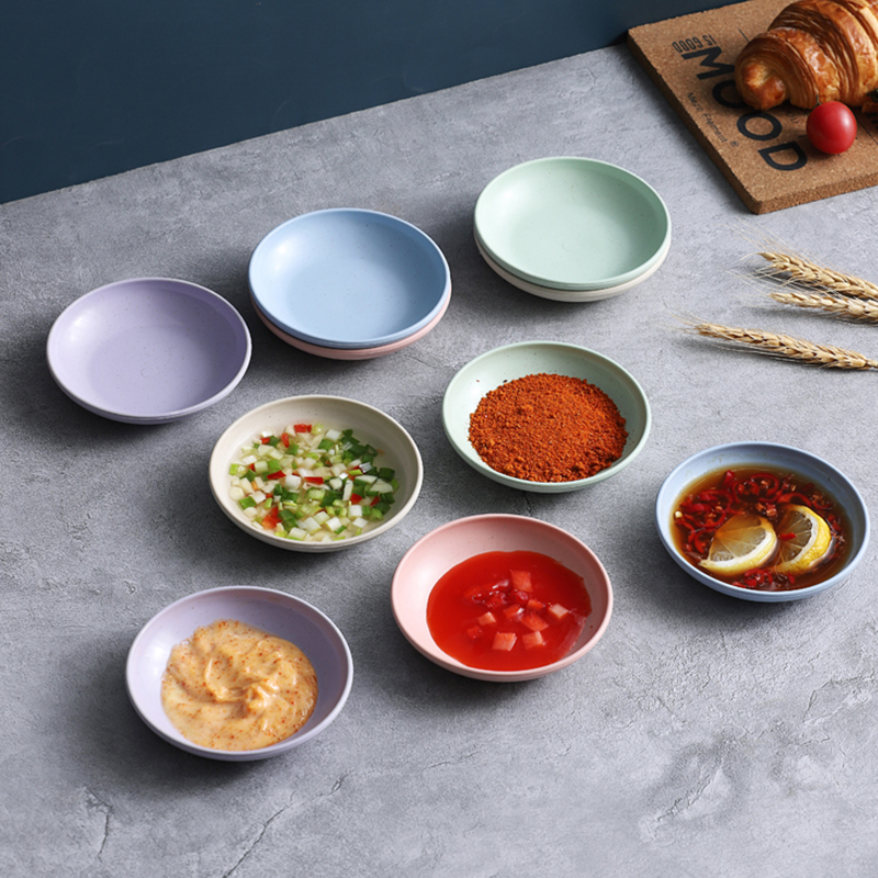 日式调味碟家用塑料火锅圆形