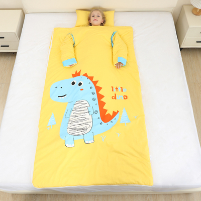 儿童睡袋中大童防踢被子春秋冬季