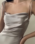 斜裁系带连衣裙dreamy 倪拉已绝版 请欣赏___波光粼粼 dress