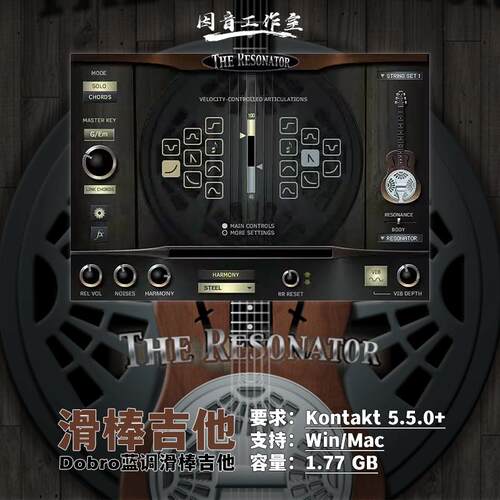 蓝调乡村民谣滑棒吉他Dobro