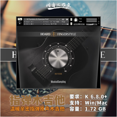 指弹拨弦原声木吉他曼陀林音源