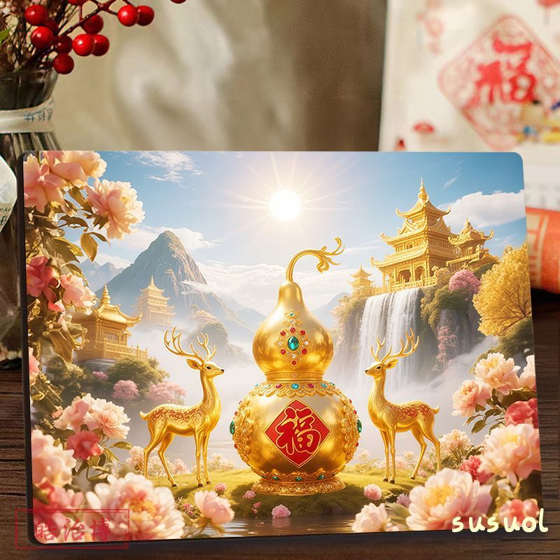 福禄安康梅花鹿东方美学相