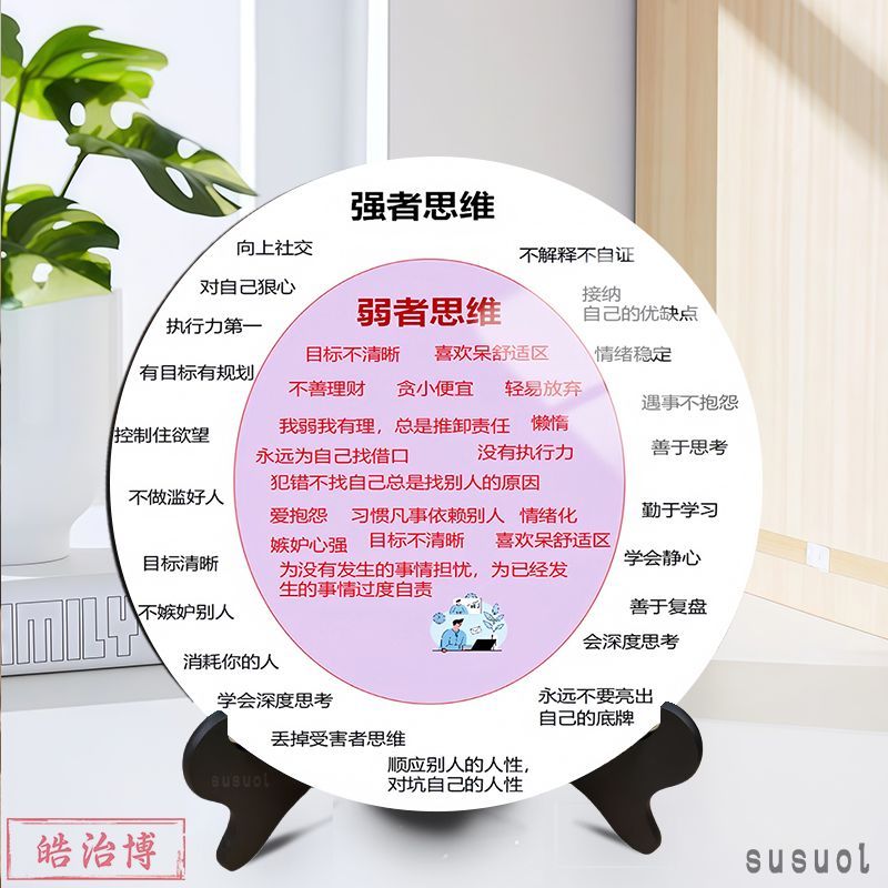 强者思维相框摆台家用简约