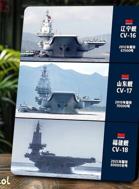 国产三艘航母图鉴相框福建