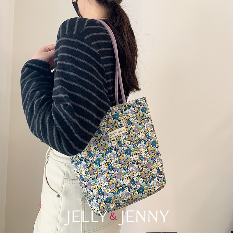 JELLY&JENNY小众印花水桶包