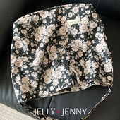 卡琳玫瑰黑Liberty小众设计hobo包女超大容量帆布袋单肩通勤大包