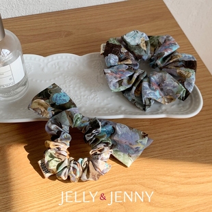 龙吟之花liberty大肠圈碎花气质头绳发圈高级感春夏头饰蝴蝶结