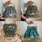 草莓小偷小众设计口金包女斜跨liberty精致手提小包