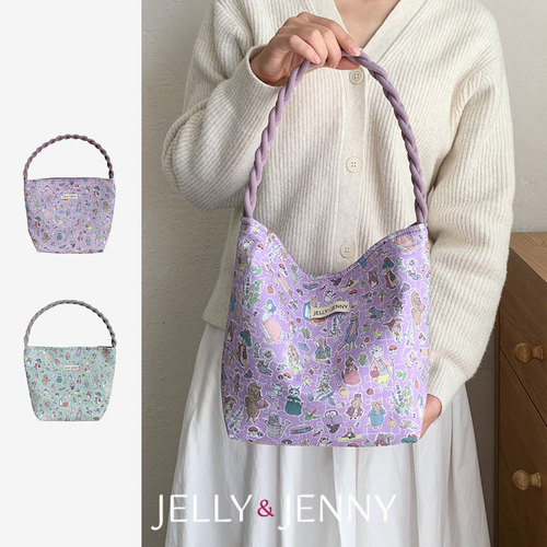 JELLY&JENNY水桶包小众印花