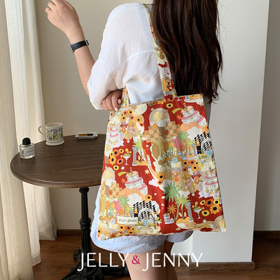 JELLY&JENNY托特包印花小众