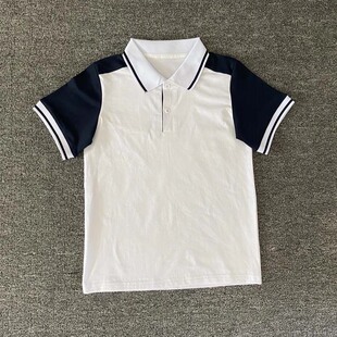 北京四中附属小学西什库小学棉质短袖校服T恤polo衫可来图定制