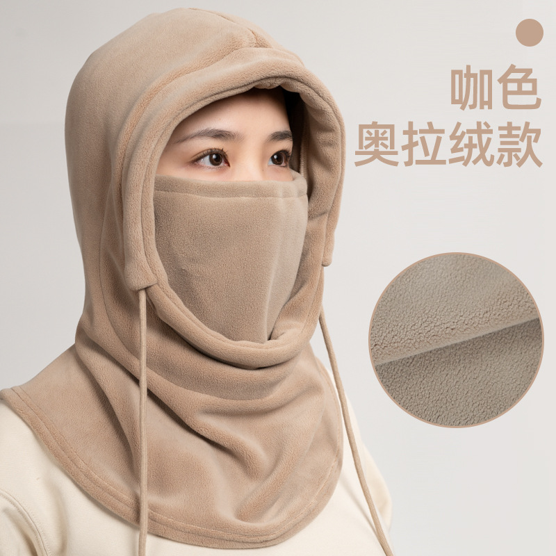 冬天女士骑电动车带的帽子电瓶车戴保暖神器适合防寒挡风女款电车