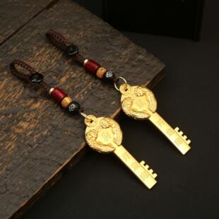 2025年新款貔貅金钥匙挂件貔犰皮丘皮休开财库吊坠开财门貔恘皮球